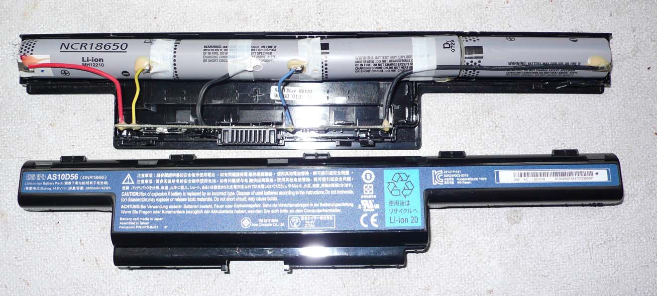 Восстановление и замена аккумуляторов (АКБ) ноутбука в Батайске