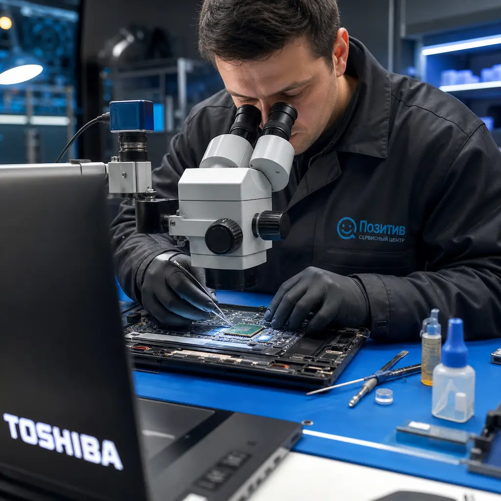 Замена видеокарты ноутбука Toshiba в Батайске