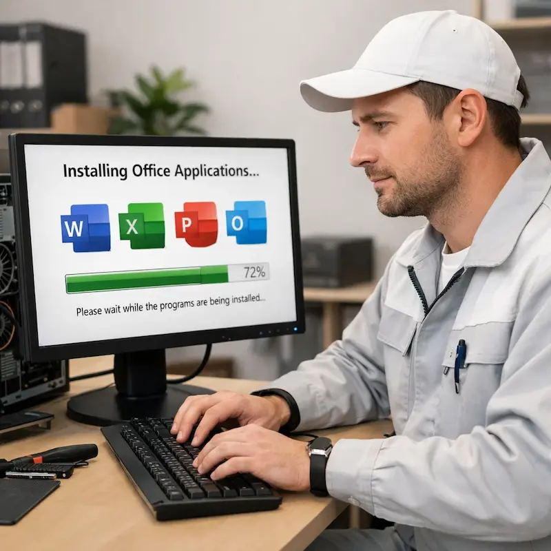 установка офисных программ на компьютер в Батайске