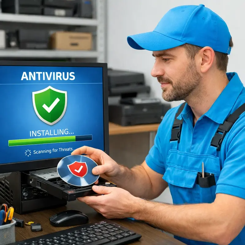 Установка антивируса в Батайске на дому