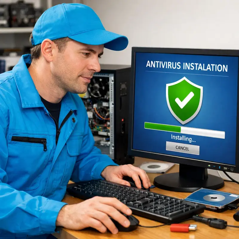 Установка антивируса на ноутбук в Батайске