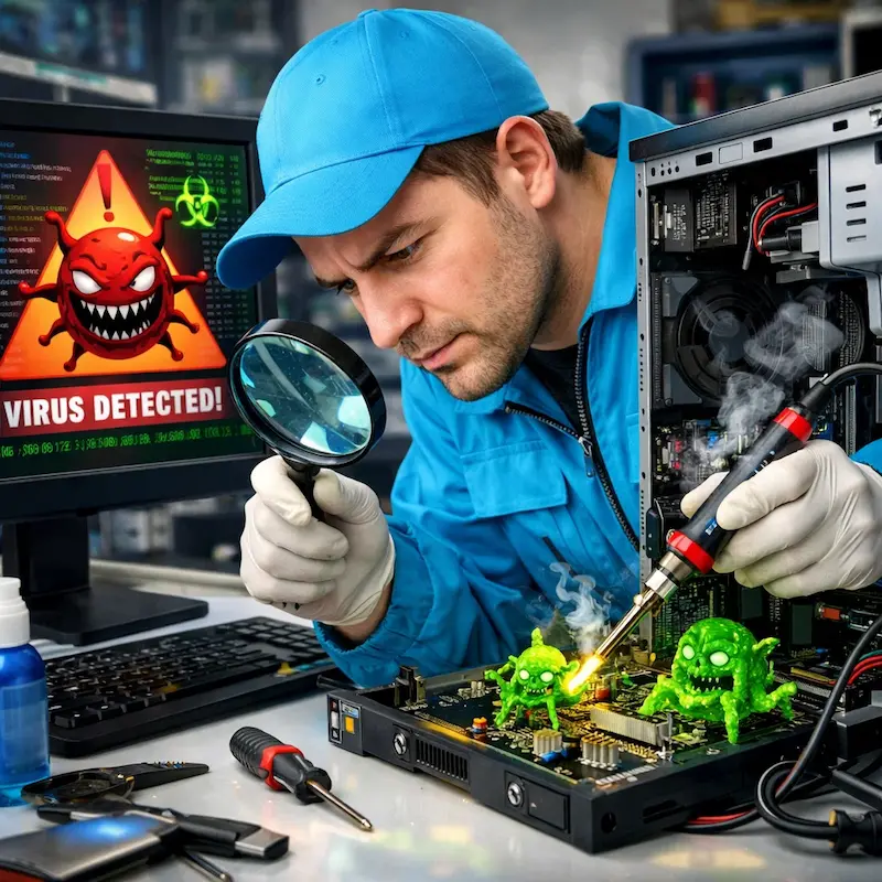 Вылечить компьютерный вирус в Батайске