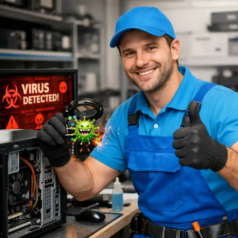 Удаление вирусов с компьютера в Батайске